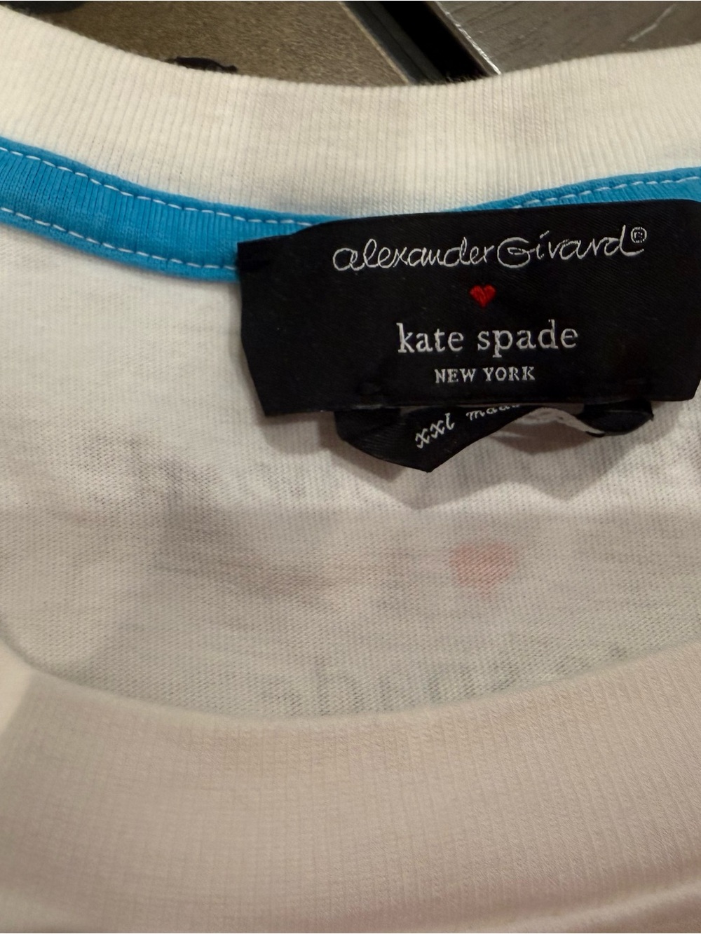 kate spade White Tee with Red Heart and Black Logo - Picture 3 of 3
